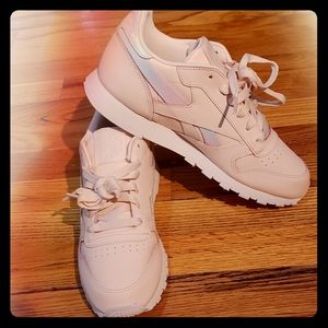 Pink and Iridescent Youth 6 Reebok Classics